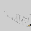 Assorted Bathroom And Kitchen Faucet Fixtures With Shower Components And Handles