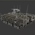 Multi-function Infantry Vehicle Armored Vehicle Tank IFV-6C Panther Infantry Fighter Military Vehicle 3d model