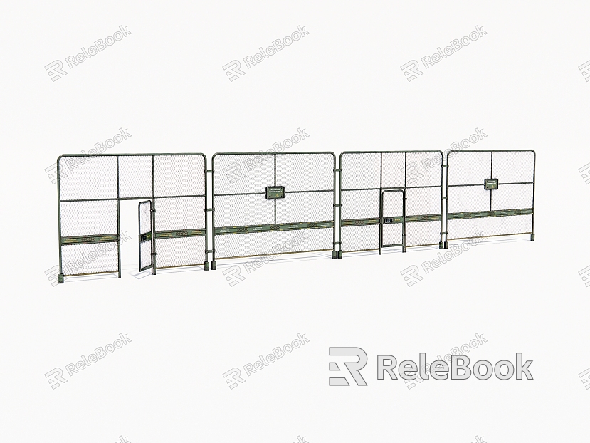 Fence gate metal protective fence model