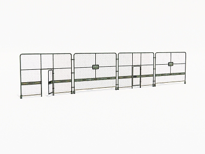 Fence gate metal protective fence model