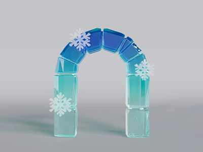 Door Head Ice and Snow Arch Ice and Snow World Event Door Head Door Head Device Market Door Head Creative Door Head 3d model