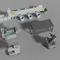 modern industrial equipment plant equipment 3d model