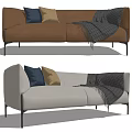 Modern double sofa 3d model