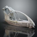 3D Model of Modern Medical Device Framework with Hollow Structure and Textured Surface