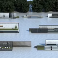 Modern Landscape Wall Designs With Stone Metal Panels Greenery And Water Features