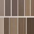 Different Styles Of Wall Paneling With Various Colors Textures And Vertical Stripes