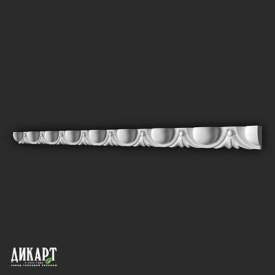 Decorative Architectural Component With Continuous Curved Grooves And Sleek Design 3d model