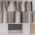 Various Types Of Curtains And Window Treatments In Different Colors And Materials