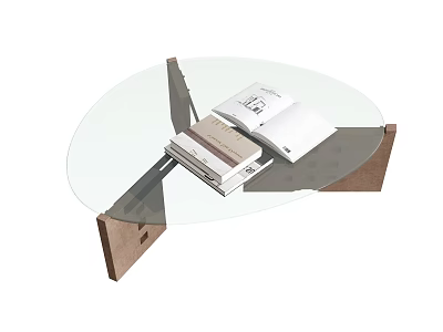 Coffee Table Side Table Low Table Glass Coffee Table 3d model
