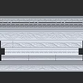 Gypsum Line Corner Waist Line 3d model