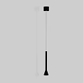 Modern White Pendant Light With Sleek Slender Rod And Conical Shade For Home Interior Lighting