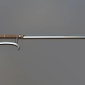 Hook sword curved sword sickle sword long sword long sickle cold weapon low face number low model simple model game sub-era film and television level super realistic 3d model