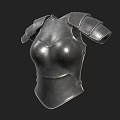 Medieval Metal Weapon Armor Breastplate with Shoulder Guards and Durable Build