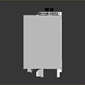 Modern White Stainless Steel Household Water Heater With Black Control Panel
