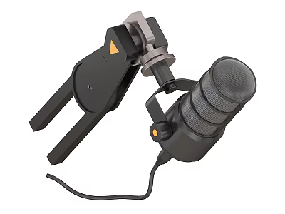 High Quality Black Headphone Speaker With Portable Clip Accessory For Daily Use 3d model