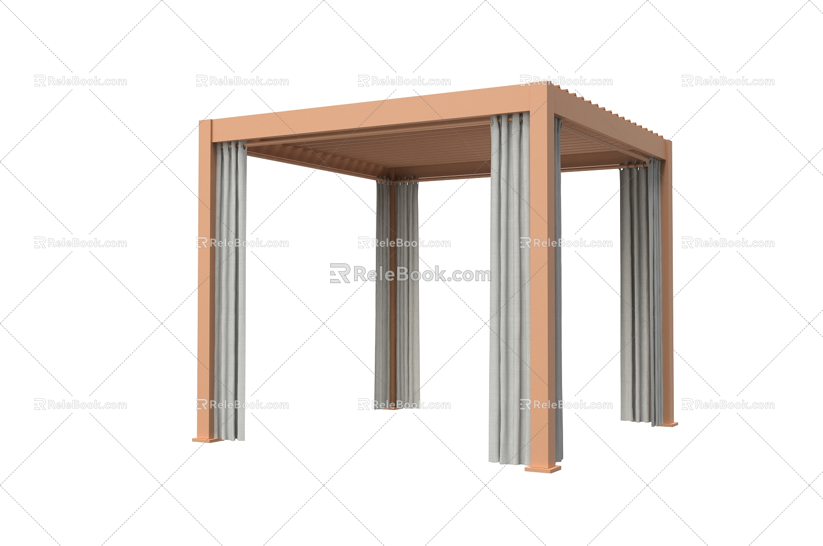 Modern outdoor garden terrace gazebo pavilion porch rack electric automatic gazebo canopy screen window gazebo 3d model