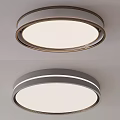 Modern Round Ceiling Light With White Illumination And Stylish Frame Design 3d model