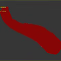 Natural Curved Landform With Layered Red Rock And Green Vegetation On Top White Base