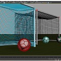 Soccer net goal 3d model