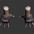 Purple Gray Half Finger Team SLGO Sports Gloves With Logo For Training