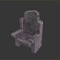 Gray Upholstered Single Chair With Modern Design And Comfortable Armrests