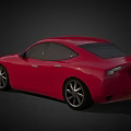 Red Cartoon Car With Big Expressive Eyes And Sleek Animated Design
