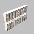 Action Figure Display Cabinet With Various Collectible Toys And Character Figurines