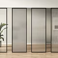 glass partition bathroom partition changhong glass partition wall oil sand glass partition living room partition screen partition restaurant partition 3d model