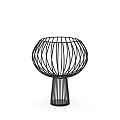 Black Striped Ceramic Vessels with Modern Decorative Design and Various Shapes