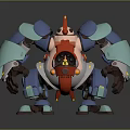 Modern Robot Assistant Chick Mecha Small Robot 3d model
