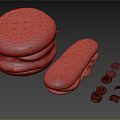 Modern Burger Hamburger Sandwich 3d model