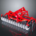 tiller intertiller management machine rotary tiller 3d model