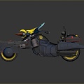 Jet Motorcycle Sci-Fi Motorcycle Concept Motorcycle Flying Car Space Flying Car Space Motorcycle 3d model