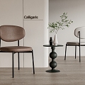 Calligaris Dining Chair Single Chair Leisure Chair 3d model