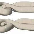 Modern Alien Sofa Alien Multiplayer Sofa Mobius Ring 3d model
