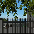 Modern Office Building Exterior With National Flag Parking Lot And Surrounding Greenery