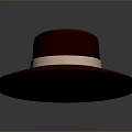 Fashionable Brown Wide Brimmed Hat With Pink Ribbon Trim For Daily Wear