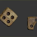 Wooden Dice Decorative Furniture Ornament With Intricate Hole Design And Natural Wood Finish