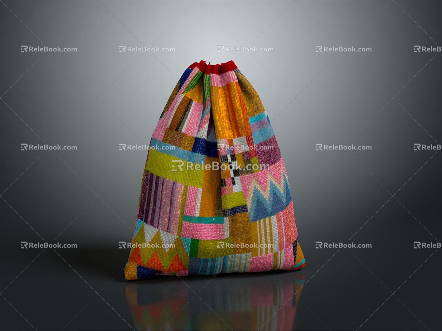 Bag leather bag cloth bag leather bag realistic 3d model