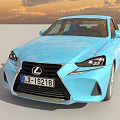 Blue Lexus Car Multiple Angles Exterior And Interior Design Details View 3d model