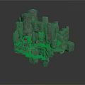 Intricate Rock Scene Component With Uneven Rocky Surfaces And Small Passages