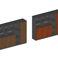 Modern Wooden Bookcase Design With Open Shelves And Cabinet Storage