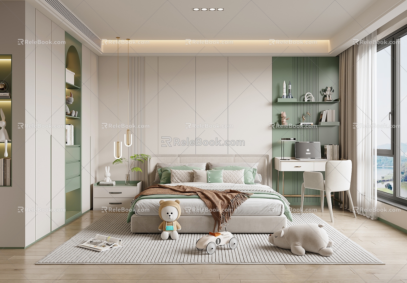 Modern Children's Room 3d model