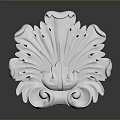 White Decorative Household Item With Intricate Carved Patterns And Floral Design