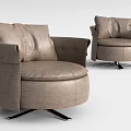 Modern Single Sofa Rotating Sofa 3d model