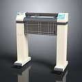 Digital Large Format Plotter Machine With Display Screen And Paper Tray 3d model