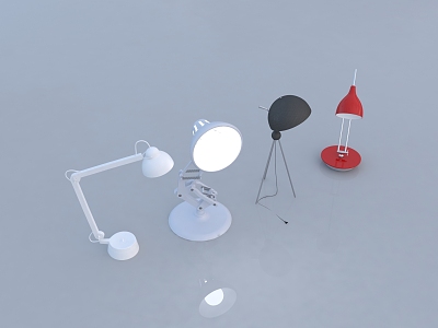 Table Lamp Industrial Wind Table Lamp Floor Lamp Bedside Lamp 3d model