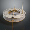 Brass Industrial Equipment With Roman Numerals And Decorative Anchor Design