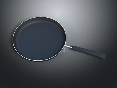 Non Stick Frying Pan With Ergonomic Handle And Modern Design For Kitchen Use 3d model
