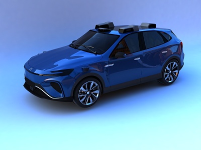 Unmanned New Energy Electric Car 3d model